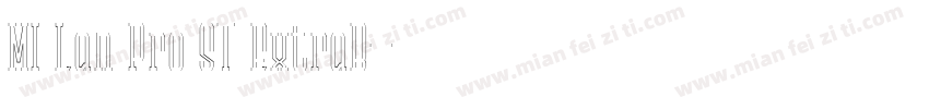 MI Lan Pro ST ExtraB字体转换